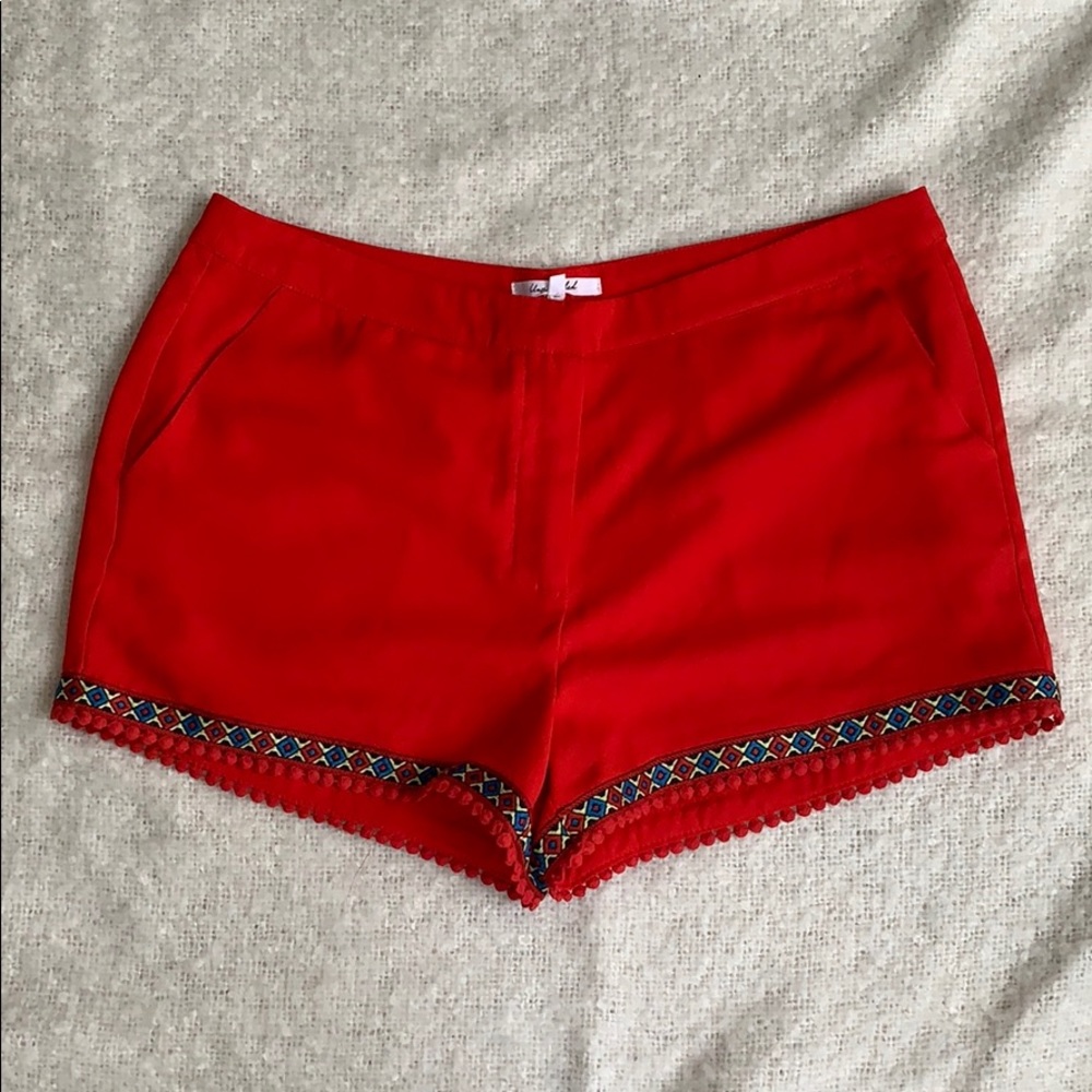 Red Dress Shorts